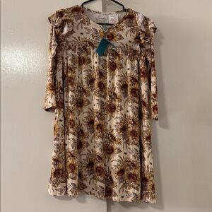 Posh Peanut Sunflower long sleeve Dress